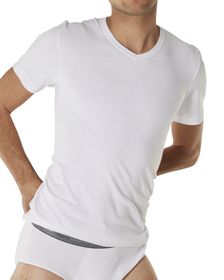 T-shirt V-hals korte mouw